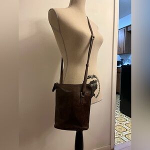 Derek Alexander Mini Bucket Crossbody Bag